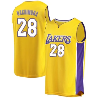 Youth Rui Hachimura Los Angeles Lakers Gold Fast Break Jersey - Icon Edition