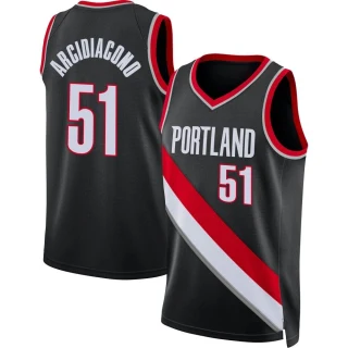 Youth Ryan Arcidiacono Portland Trail Blazers Black Swingman 2021/22 Diamond Icon Edition Jersey