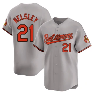 Youth Ryan Helsley Baltimore Orioles Gray Limited Road Jersey