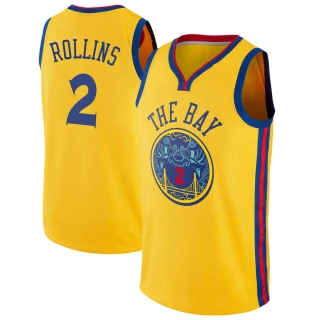 Youth Ryan Rollins Golden State Warriors Gold Swingman Jersey - City Edition