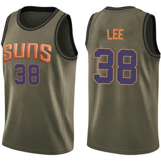 Youth Saben Lee Phoenix Suns Green Swingman Salute to Service Jersey
