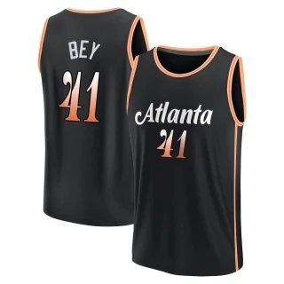 Youth Saddiq Bey Atlanta Hawks Black Fast Break 2022/23 City Edition Jersey