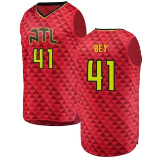 Youth Saddiq Bey Atlanta Hawks Red Fast Break Jersey - Statement Edition