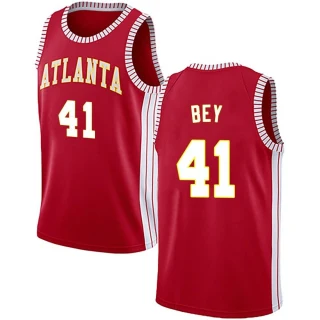 Youth Saddiq Bey Atlanta Hawks Red Swingman Jersey - Statement Edition