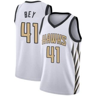 Youth Saddiq Bey Atlanta Hawks White Swingman 2018/19 Jersey - City Edition