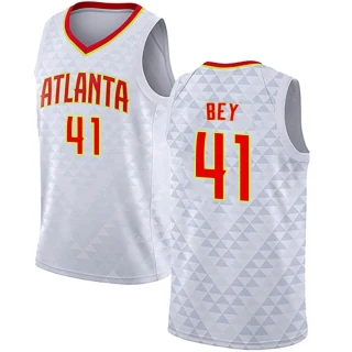 Youth Saddiq Bey Atlanta Hawks White Swingman Jersey - Association Edition