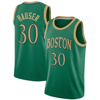 Youth Sam Hauser Boston Celtics Green Swingman 2019/20 Jersey - City Edition