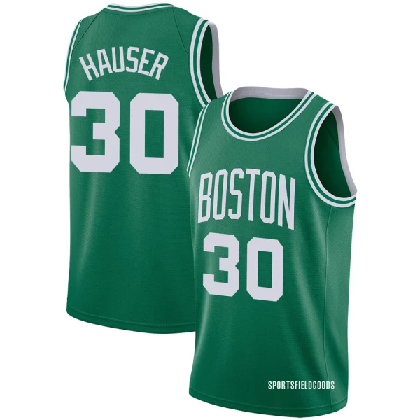 Youth Sam Hauser Boston Celtics Green Swingman Jersey - Icon Edition