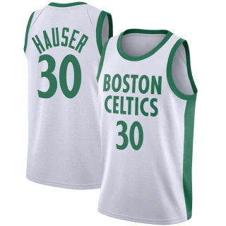 Youth Sam Hauser Boston Celtics White Swingman 2020/21 Jersey - City Edition
