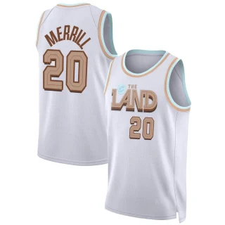 Youth Sam Merrill Cleveland Cavaliers White Swingman 2022/23 City Edition Jersey