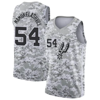 Youth Sandro Mamukelashvili San Antonio Spurs White Swingman 2018/19 Jersey - Earned Edition