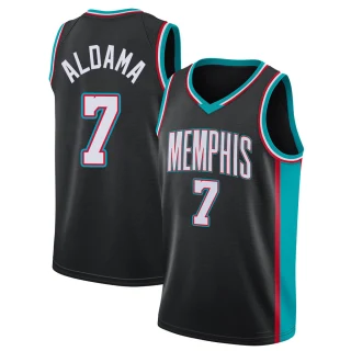 Youth Santi Aldama Memphis Grizzlies Black Swingman 2020/21 Hardwood Classics Jersey