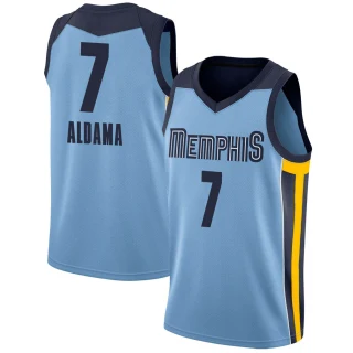 Youth Santi Aldama Memphis Grizzlies Light Blue Swingman Jersey - Statement Edition