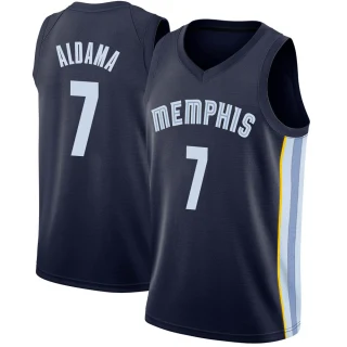 Youth Santi Aldama Memphis Grizzlies Navy Swingman Jersey - Icon Edition