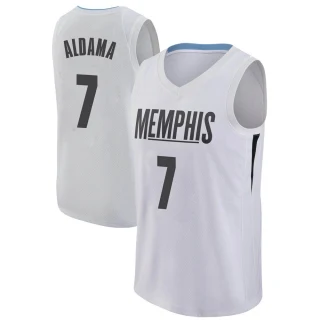 Youth Santi Aldama Memphis Grizzlies White Swingman Jersey - City Edition
