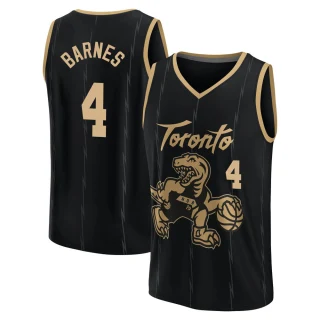 Youth Scottie Barnes Toronto Raptors Black Fast Break 2021/22 Replica City Edition Jersey