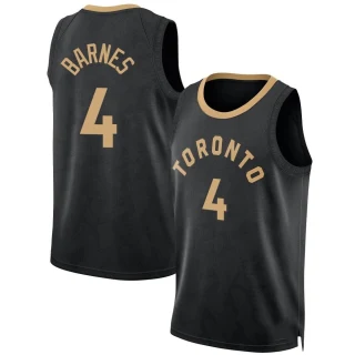 Youth Scottie Barnes Toronto Raptors Black Fast Break 2022/23 City Edition Jersey