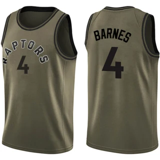 Youth Scottie Barnes Toronto Raptors Green Swingman Salute to Service Jersey