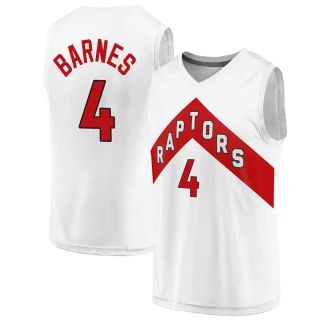 Youth Scottie Barnes Toronto Raptors White Fast Break 2020/21 Jersey - Association Edition