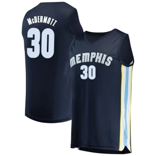 Youth Sean McDermott Memphis Grizzlies Navy Fast Break Jersey - Icon Edition