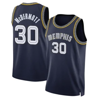 Youth Sean McDermott Memphis Grizzlies Navy Swingman 2021/22 City Edition Jersey