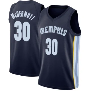 Youth Sean McDermott Memphis Grizzlies Navy Swingman Jersey - Icon Edition