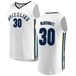 Youth Sean McDermott Memphis Grizzlies White Fast Break Jersey - Association Edition