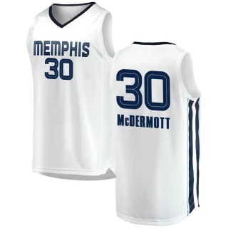 Youth Sean McDermott Memphis Grizzlies White Swingman 2018/19 Jersey - Association Edition
