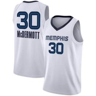 Youth Sean McDermott Memphis Grizzlies White Swingman 2020/21 Jersey - Association Edition