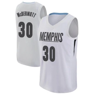 Youth Sean McDermott Memphis Grizzlies White Swingman Jersey - City Edition