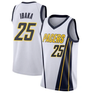 Youth Serge Ibaka Indiana Pacers White Swingman 2018/19 Jersey - Earned Edition