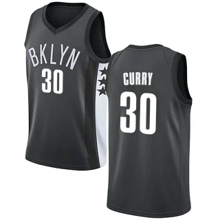 Youth Seth Curry Brooklyn Nets Gray Swingman Jersey - Statement Edition