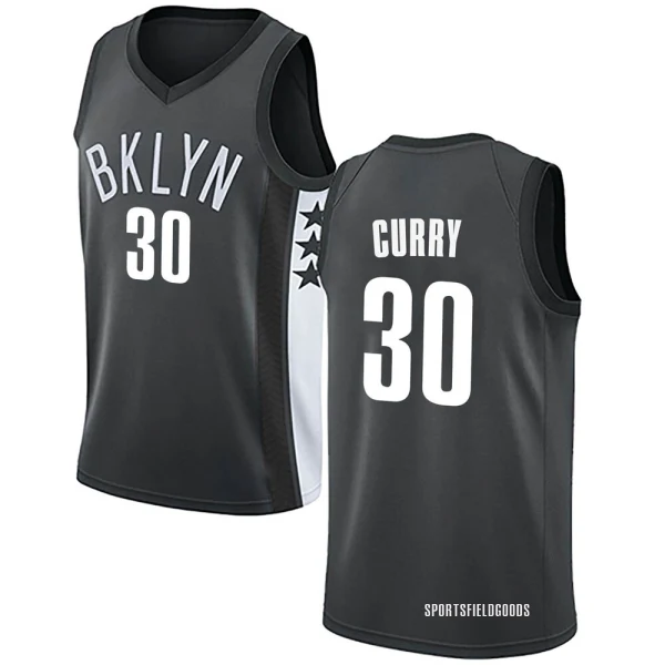 Youth Seth Curry Brooklyn Nets Gray Swingman Jersey - Statement Edition