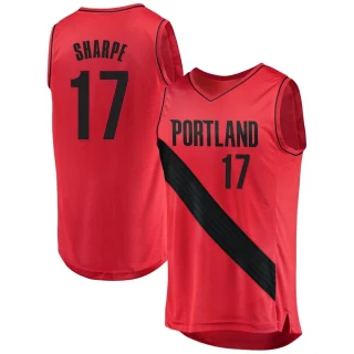 Youth Shaedon Sharpe Portland Trail Blazers Red Fast Break Jersey - Statement Edition