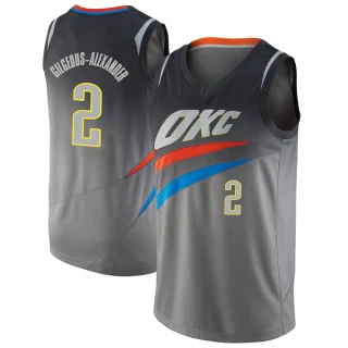 Youth Shai Gilgeous-Alexander Oklahoma City Thunder Gray Swingman Jersey - City Edition