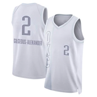 Youth Shai Gilgeous-Alexander Oklahoma City Thunder White Swingman 2021/22 City Edition Jersey