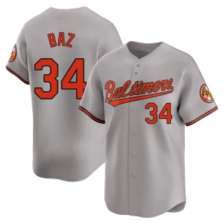 Youth Shane Baz Baltimore Orioles Gray Limited Road Jersey