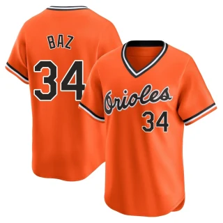 Youth Shane Baz Baltimore Orioles Orange Limited Cooperstown Collection Jersey