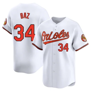 Youth Shane Baz Baltimore Orioles White Limited Home Jersey