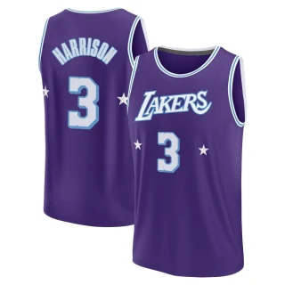 Youth Shaquille Harrison Los Angeles Lakers Purple Fast Break 2021/22 Replica City Edition Jersey