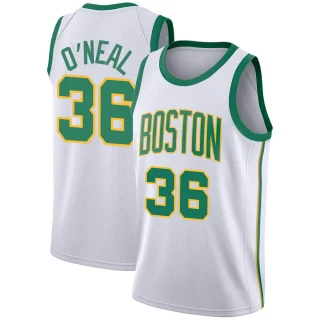 Youth Shaquille O'Neal Boston Celtics White Swingman 2018/19 Jersey - City Edition