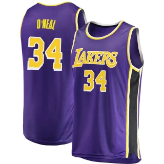 Youth Shaquille O'Neal Los Angeles Lakers Purple Swingman 2018/19 Jersey - Statement Edition