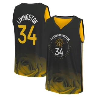 Youth Shaun Livingston Golden State Warriors Gold Fast Break Black 2022/23 City Edition Jersey