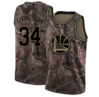 Youth Shaun Livingston Golden State Warriors Gold Swingman Camo Realtree Collection Jersey