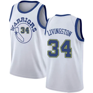 Youth Shaun Livingston Golden State Warriors Gold Swingman White Hardwood Classics Jersey