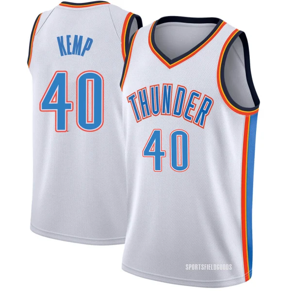 Youth Shawn Kemp Oklahoma City Thunder White Swingman Jersey - Association Edition