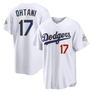 Youth Shohei Ohtani Los Angeles Dodgers Gold Limited White 2026 Collection Stadium Jersey