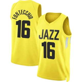 Youth Simone Fontecchio Utah Jazz Gold Swingman 2022/23 City Edition Jersey