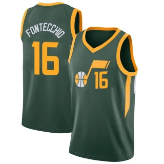 Youth Simone Fontecchio Utah Jazz Green Swingman 2018/19 Jersey - City Edition
