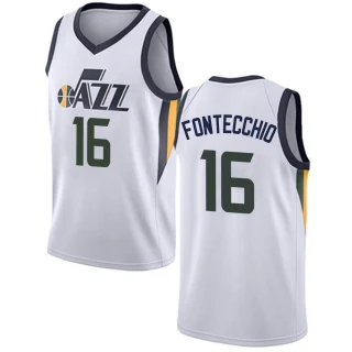 Youth Simone Fontecchio Utah Jazz White Swingman Jersey - Association Edition